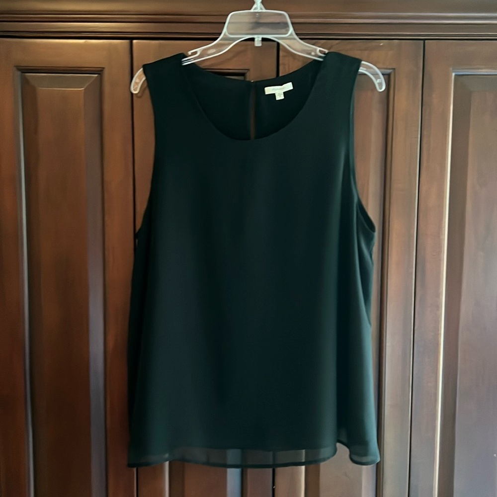 Black flowy versatile top